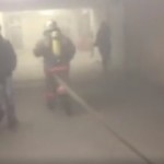 В Киеве горит станция метро