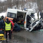 ДТП в Харькове скорая, потерявшая управление, врезалась в автобус
