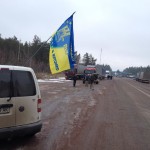 Российские грузовики в Житомирской области блокирует «Автомайдан»